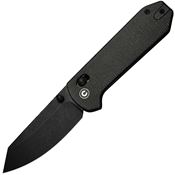 Civivi 23073B1 Yonder Black Stonewash Crossbar Lock Knife Green Handles