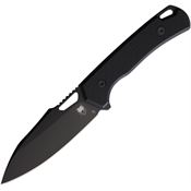 Cobratec FBWLBK Wolverine Black D2 Carbon Steel Fixed Blade Knife Black G10 Handles