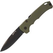 Cold Steel FL40AT Swift III Black Drop Point AtlasLock Knife OD Green G10 Handles