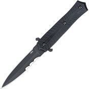 CRKT 2263 Xolotl Black Carbon Steel Spear Point Fixed Blade Knife Black G10 Handles