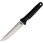 Combat Ready 384 Drop Point Fixed Blade Knife Black Handles