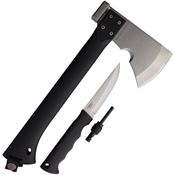 Combat Ready 380 Survival Axe/Knife Combo Black Handles