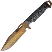 Dawson 83465 Marauder Arizona Copper MagnaCut Fixed Blade Knife White/Black Handles