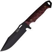 Dawson 16586 Marauder MagnaCut Fixed Blade Knife Red/Black Handles