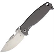 DPx Gear HSF011 HEST/F Decade Stonewash M390 Framelock Knife Sand Blast Titanium Handles