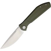 Echo 08GRN Splinter Stonewash S35V Linerlock Knife Green G10 Handles