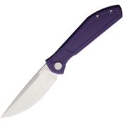 Echo 08V Splinter Stonewash S35V Linerlock Knife Violet G10 Handles