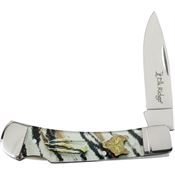 Elk Ridge 42451BK Drop Point Lockback Knife Black Handles