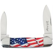 Elk Ridge 42454AF Canoe Knife American Flag Handles