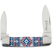 Elk Ridge 42454BL Canoe Knife Blue Southwest Handles