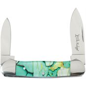 Elk Ridge 42454LG Canoe Knife Light Green Handles