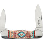 Elk Ridge 42454OR Canoe Knife Orange Southwest Handles