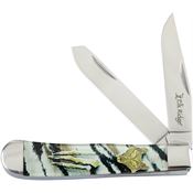 Elk Ridge 42452BK Trapper Knife Black/White Handles