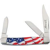 Elk Ridge 42453AF Stockman Knife American Flag Handles