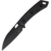 EOS 145 Sandshark Black Fixed Blade Knife Black G10/Carbon Fiber Handles