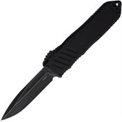 Guardian Tactical 113611 Auto Recon 040 Black Stonewash Elmax Spear Point OTF Knife Black Handles