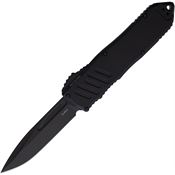 Guardian Tactical 113111 Auto Recon 040 Black Elmax Spear Point OTF Knife Black Handles