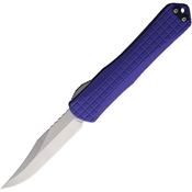 Heretic 030BF2APU Auto Manticore X Stonewash MagnaCut Bowie OTF Knife Purple Handles