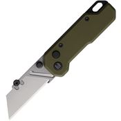 Hightron 02GRN Vector Utility ButtonLock Knife Green Handles