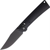 Hightron 03BLK Pathwright Black Clip Point AxisLock Knife Black Handles