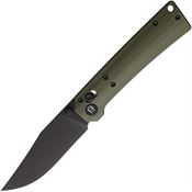 Hightron 03GRN Pathwright Black Clip Point AxisLock Knife OD Green Handles