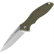 Kershaw 1830OL Oso Sweet Assist Open Linerlock Knife Olive Handles