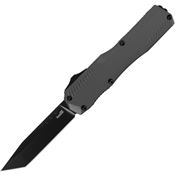 Kershaw 9000TGRYBLK Auto Livewire Black Tanto OTF Knife Gray Handles