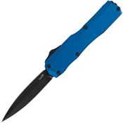 Kershaw 9000DEBLU Auto Livewire Black MagnaCut Double Edge Dagger OTF Knife Blue Handles