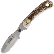 Knives Of Alaska 00090FG Muskrat S30V Fixed Blade Knife Stag Handles