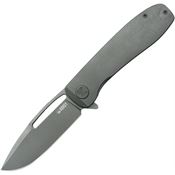 Kubey 353C Supercell Black Stonewash Drop Point Linerlock Knife Black Stonewash Handles