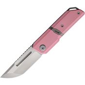 Maxace MM291B Capsule Tanto Linerlock Knife Pink Handles