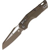 Microtech 210T1PMCDEA6 MSI Dark Earth Sheepsfoot Ram-Lok Knife Dark Earth Tri-Grip Handles