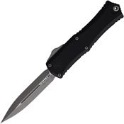 Microtech 1702M10AP30 Auto Hera II Mini 30th Apocalyptic Double Edge Dagger OTF Knife Black Handles