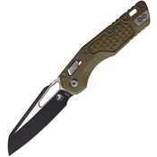 Microtech 2101FRGTOD MSI Black Sheepsfoot Ram-Lok Knife OD Green Fluted Handles