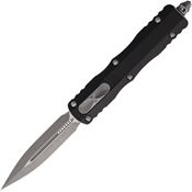 Microtech 22510AP Auto Dirac Apocalyptic Double Edge Dagger OTF Knife Black Handles