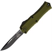 Microtech 1705M1OD30 Auto Hera II Mini Two Tone Recurve OTF Knife OD Green Handles