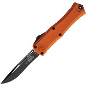 Microtech 1705M1OR Auto Hera II Mini Two Tone Recurve OTF Knife Orange Handles