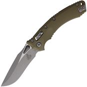 Microtech 17223 Amphibian Apocalyptic Single Edge Ram-Lok Knife OD Green Handles