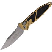 Microtech 160A10APTA Auto Socom Elite Apocalyptic Button Lock Knife Red/Black Handles