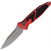 Microtech 160A10APRD Auto Socom Elite Apocalyptic Button Lock Knife Tan/Black Handles