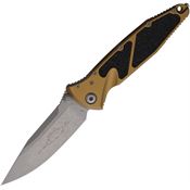 Microtech 16010APTA Socom Elite Apocalyptic Tanto Linerlock Knife Tan Handles