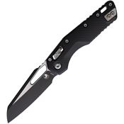 Microtech 2101FL MSI Two Tone Sheepsfoot Ram-Lok Knife Black Fluted Handles