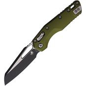 Microtech 2101FLOD MSI Two Tone Sheepsfoot Ram-Lok Knife OD Green Fluted Handles