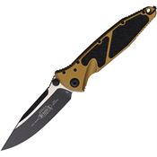 Microtech 1601TA Socom Elite Two Tone Tanto Linerlock Knife Tan Handles