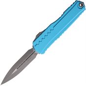 Microtech 124210APTQ Auto Cypher II Apocalyptic Dagger OTF Knife Turquoise Handles