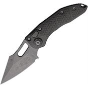 Microtech 16910APNC Auto Stitch Apocalyptic Single Edge Wharncliffe ButtonLock Knife Gray Handles