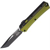 Microtech 1851OD Auto Glykon two Tone Tanto Edge OTF Knife OD Green/Black Handles