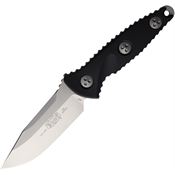 Microtech 113M10 SOCOM Alpha MiniStonewash Fixed Blade Knife Black G10 Handles