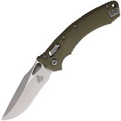 Microtech 17041 Amphibian 30th Anni Stonewash Ram-Lok Knife Fluted Green Handles