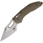 Microtech 16020 Stitch Stonewash Single Edge Ram Lok Knife Tan Fluted G-10 Handles